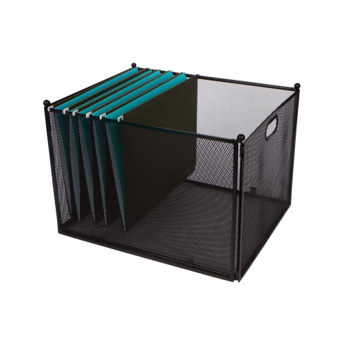 Foldable Metal Desktop Hanging File Folder Organizer Mesh Holder for storage - Moustache®