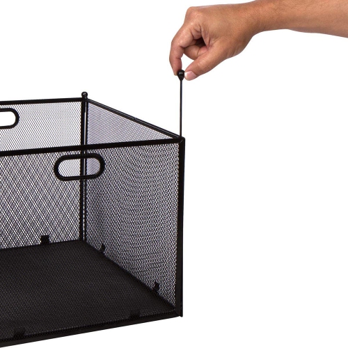 Foldable Metal Desktop Hanging File Folder Organizer Mesh Holder for storage - Moustache®