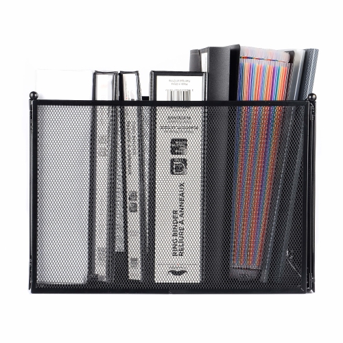 Foldable Metal Desktop Hanging File Folder Organizer Mesh Holder for storage - Moustache®