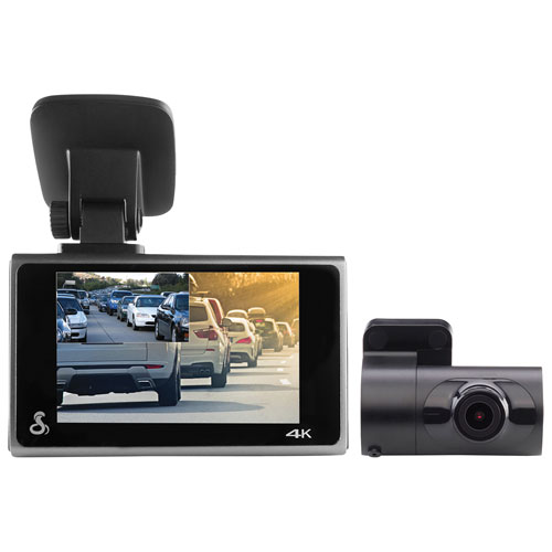 Caméra de tableau de bord SC400D avec écran tactile DELO de 3 po et caméra arrière de Cobra
