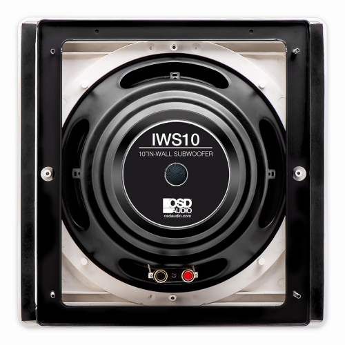 Haut-parleur d’extrêmes graves mural de 200 W pour cinéma maison IWS-10 10 po Pro Series d’OSD Audio