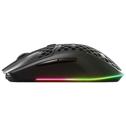 SteelSeries Aerox 3 2022 Edition 18000 DPI Bluetooth Optical Gaming Mouse - Black