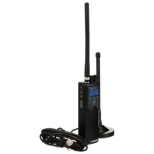 Cobra HHRT50 Hand-Held CB Radio with Antenna - Black