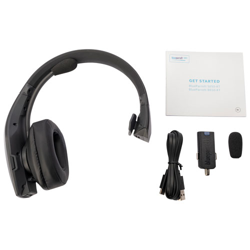 BlueParrott B650-XT Wireless Bluetooth Mono Active Noise Cancellation Headset with 96% Noise-Cancelling Microphone