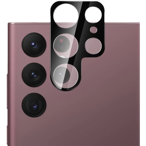 Protecteur d'écran et protecteur d'objectif en verre trempé de Navor pour Galaxy S22 Ultra de Samsung - Paquet de 4