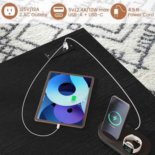 Gymax L-Shaped Reversible Computer Desk 2-Person Long Table w/Monitor Stand