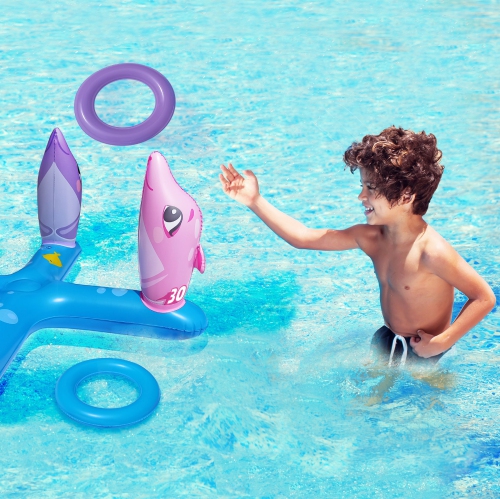 Splash Buddies Inflatable Dolphin Ring Toss Game