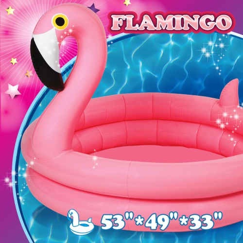 Splash Buddies Inflatable Flamingo Kids Pool