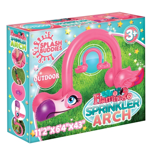 Splash Buddies Inflatable Flamingo Arch Sprinkler