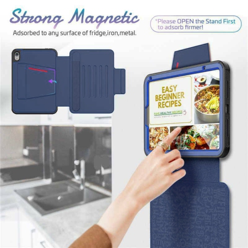 XCRS Premium Built Case for Apple iPad Mini 6 8.3" (Model A2567/A2568/A2569) Highly Protective, 1 Card Pockets, Built-In Pencil Holder & Auto Wake /