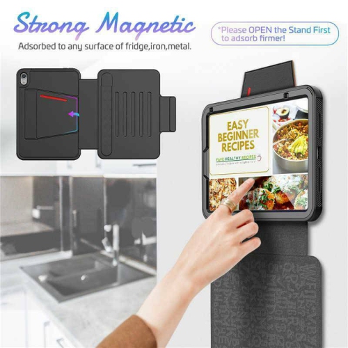 XCRS Premium Built Case for Apple iPad Mini 6 8.3" (Model A2567/A2568/A2569) Highly Protective Cover, 1 Card Pockets, Built-In Pencil Holder Auto