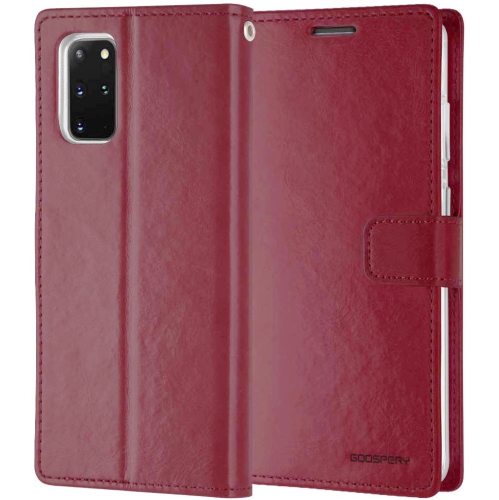 TopSave Goospery Bluemoon Card Slot w/Magnetic Clip Leather Folio Wallet Flip For Samsung Galaxy A33 5G, Burgundy