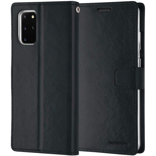 TopSave Goospery Bluemoon Card Slot w/Magnetic Clip Leather Folio Wallet Flip For Samsung Galaxy A33 5G, Navy Blue