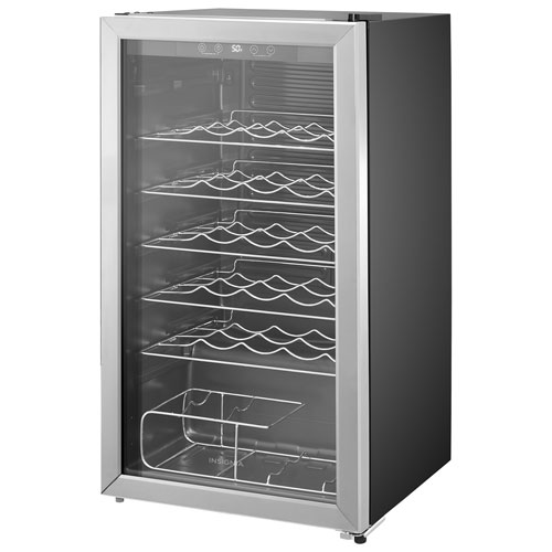 Insignia 3.2 Cu. Ft. 29-Bottle Freestanding Wine Cooler (NS-WC29SS3-C) - Stainless Steel - Only at Best Buy