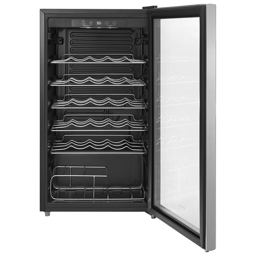 Refroidisseur à vin 29 bouteilles 3,2 pi³ d'Insignia - Inox - Exclusivité Best Buy