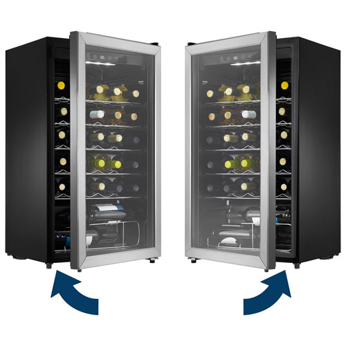 Refroidisseur à vin 29 bouteilles 3,2 pi³ d'Insignia - Inox - Exclusivité Best Buy