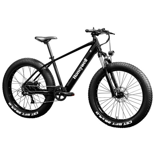 Vélo de montagne électrique à gros pneus de 500 W El Capitan X de Honeywell avec autonomie maximale de 64 km - Noir - Exclusivité Best Buy