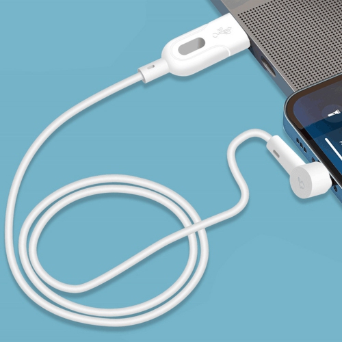 3Ft USB to Lightning Cable Right Angle 90 Degree Fast Charging Cable with Socket for Easy Storage - axGear