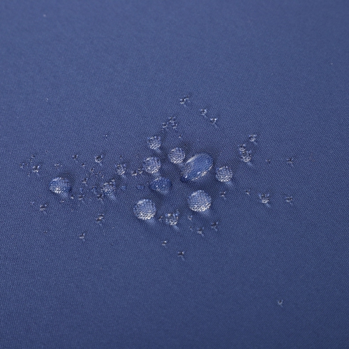 Outsunny Outdoor Wicker Rocking Chair with Cushion, Patio PE Rattan Recliner Chair with Adjustable Footrest, Armrests, Dark Blue