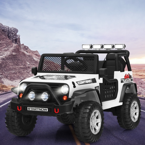 Topbuy Kids Ride on Truck 12V Electric Truck w/Remote Control Battery Powered Ride on Toy Car Black/Pink/Red/White