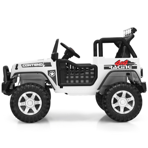 Topbuy Kids Ride on Truck 12V Electric Truck w/Remote Control Battery Powered Ride on Toy Car Black/Pink/Red/White