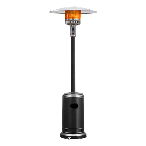 Patiojoy Outdoor 50000 BTU Standing Heater LP Propane Heater w/Wheels Silver/Black/Bronze/Gray