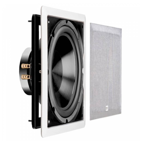 OSD Audio SMP200 Class D Subwoofer Amplifier and IWS-10 In-Wall Subwoofer Bundle