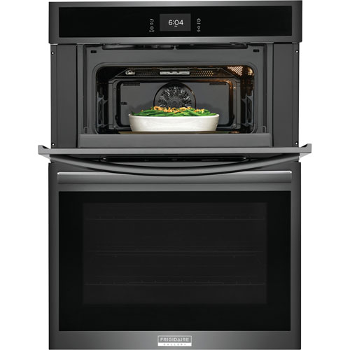 Frigidaire Gallery 30" 5.3 Cu. Ft. True Convection Electric Wall Oven - Black Stainless
