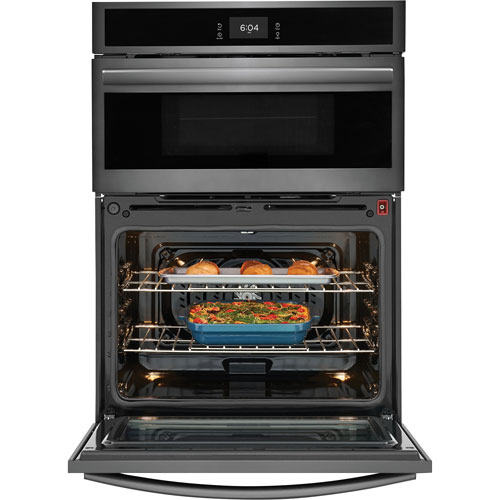 Frigidaire Gallery 30" 5.3 Cu. Ft. True Convection Electric Wall Oven - Black Stainless