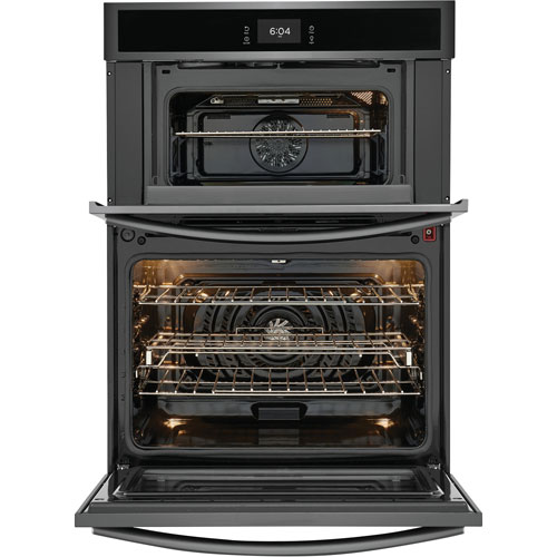 Frigidaire Gallery 30" 5.3 Cu. Ft. True Convection Electric Wall Oven - Black Stainless