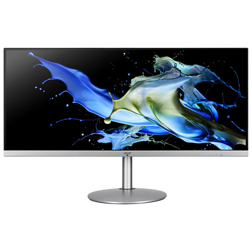 Acer 34" QHD 75Hz 1ms GTG IPS LED FreeSync Gaming Monitor - Silver