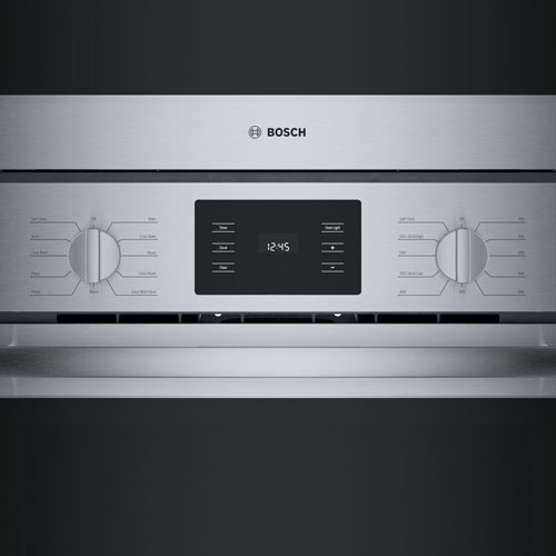 Four mural électrique double à convection véritable 4,6 pi³ 30 po de Bosch - Acier inoxydable