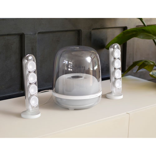 Harman Kardon SoundSticks 4 Bluetooth Wireless Speaker System - White