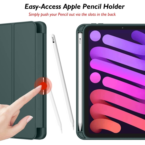 [CS] Slim Magnetic Smart Cover Stand Case & Pencil Holder for iPad Pro 11" 1st 2nd 3rd 4th Gen., Midnight Green