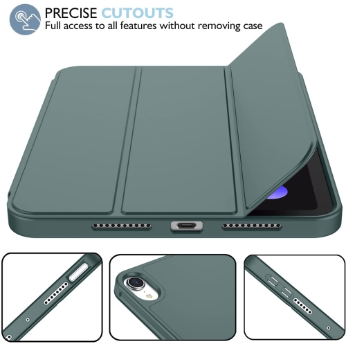 [CS] Slim Magnetic Smart Cover Stand Case & Pencil Holder for iPad Pro 11" 1st 2nd 3rd 4th Gen., Midnight Green