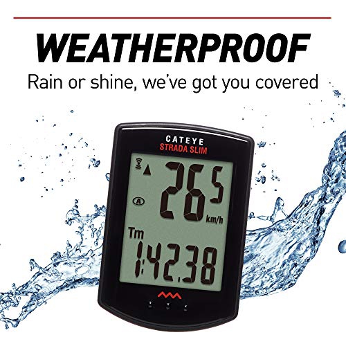 CatEye, Strada Slim Wireless CC-RD310W, Cycle computer, Road bike sensor, Black