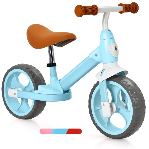 Topbuy Kids Balance Bike Toddler Running Bicycle Lightweight Training Bicycle w/Seat Height Adjustable Blue/Red/Pink