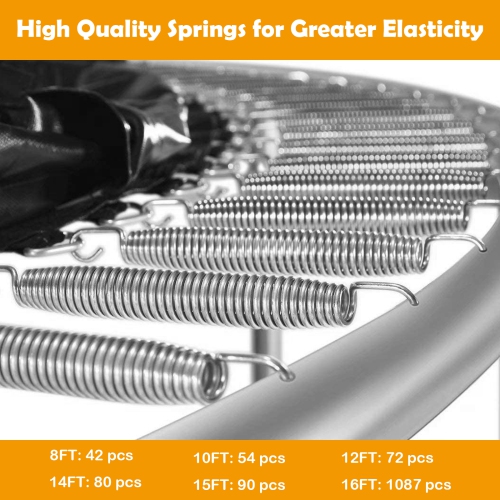 Patiojoy 10ft Trampoline with Safety Enclosure Net & Spring Pad Jumping Mat