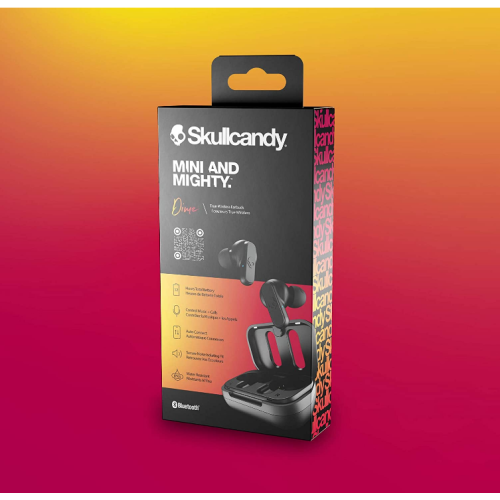 Skullcandy Dime True Wireless Earbuds, True Black
