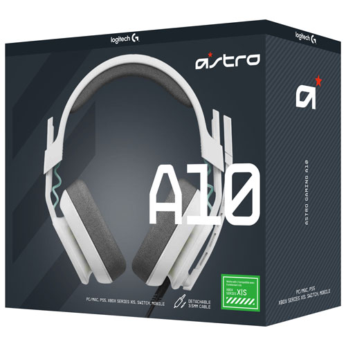 Casque de jeu Gaming A10 (2e génération) d'ASTRO pour Xbox - Blanc