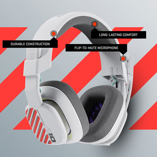 Casque de jeu Gaming A10 d'ASTRO pour PS5/PS4 - Blanc