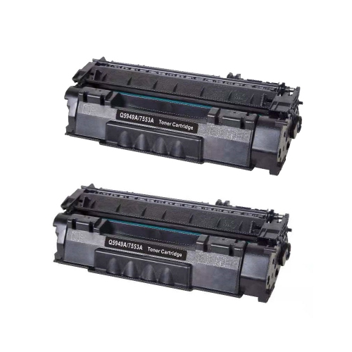 toner4u - 2 Pack Compatible Q5949A Black Toner Cartridge for HP 49A Laserjet 1160, Laserjet 1320, LaserJet 3390, LaserJet 3392