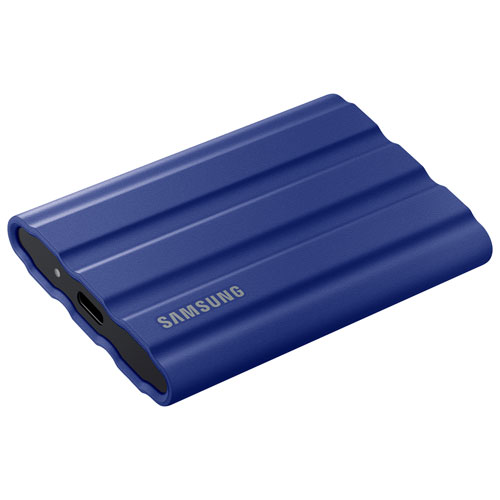Disque SSD externe USB 3.2 de 1 To T7 Shield de Samsung - Bleu