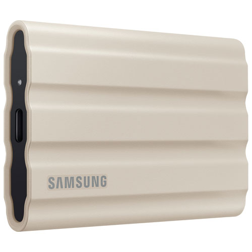 Disque SSD externe USB 3.2 de 1 To T7 Shield de Samsung - Beige
