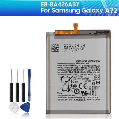 Replacement Battery for Samsung A32 5G A426 / A72 4G 5G A725, EB-BA426ABY,  5000mAh