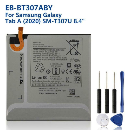 Replacement Battery for Samsung Tab A 8.4" 2020 Tablet, SM-T307U T307, EB-BT307ABY, 5000mAh