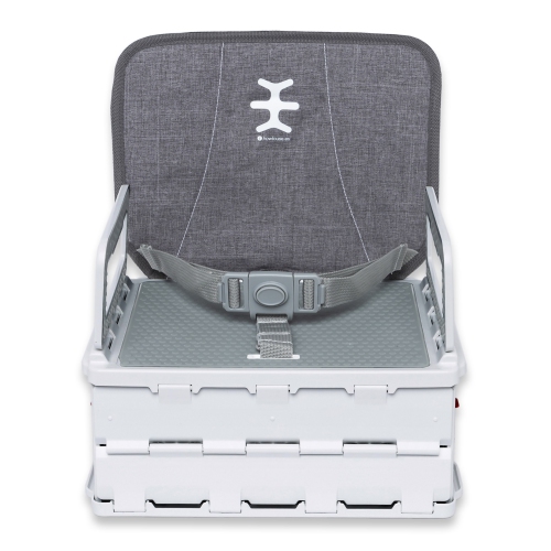 Nikidom Flat-Pack Foldable Booster Seat - Heather Grey