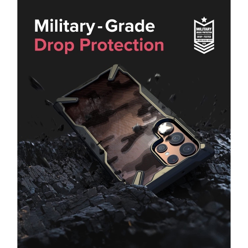 Samsung Galaxy S22 Ultra 5G Case Camouflage Design Hard Back Heavy Duty Rugged Shockproof TPU Bumper Cover