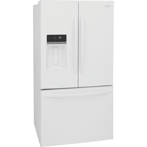 Frigidaire 36" 27.8 Cu. Ft. French Door Refrigerator with Water & Ice Dispenser - White
