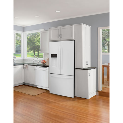 Frigidaire 36" 27.8 Cu. Ft. French Door Refrigerator with Water & Ice Dispenser - White